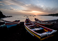 Boats Cidade Velha sunset