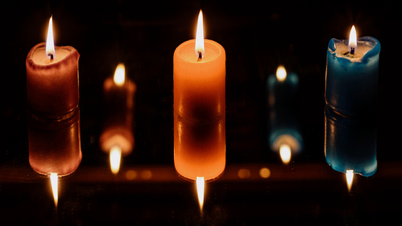 candle reflections