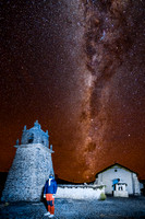Victor Guallatire church Milky Way